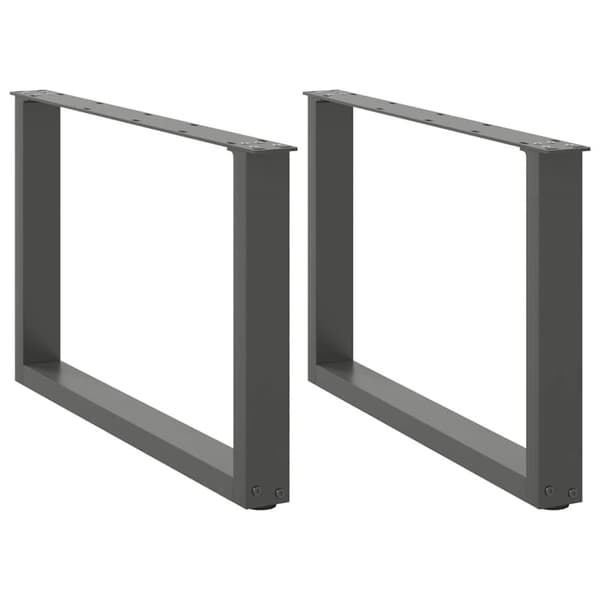Soffbordsben U-formade 2 st antracit 70x(42-43) cm stål