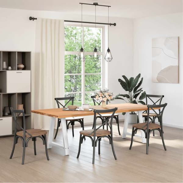 Soffbordsben A-formade 2 st vit 80x(72-73) cm stål
