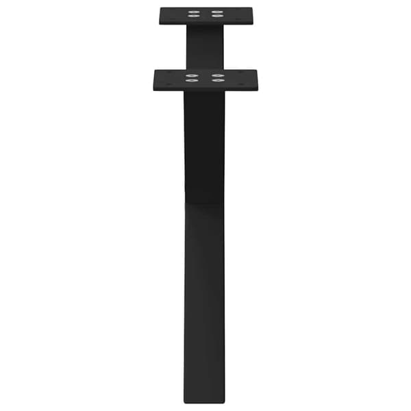 vidaXL sofabordben X-formet 2 stk 60x(30-31) cm stål sort