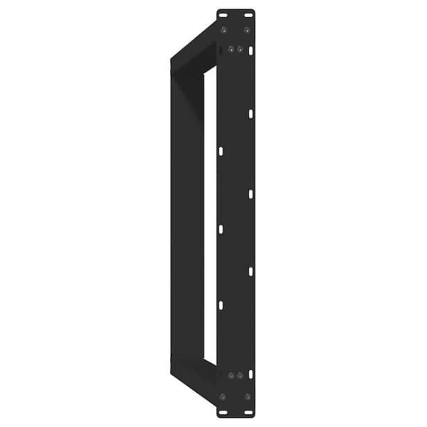 vidaXL Spisebordben U-formet 2 stk svart 90 x (72-73) cm stål
