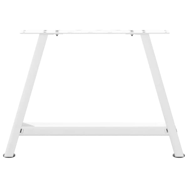 vidaXL Sohvapöydän jalat A-muotoiset 2 kpl valkoinen 70x(42-43) cm teräs