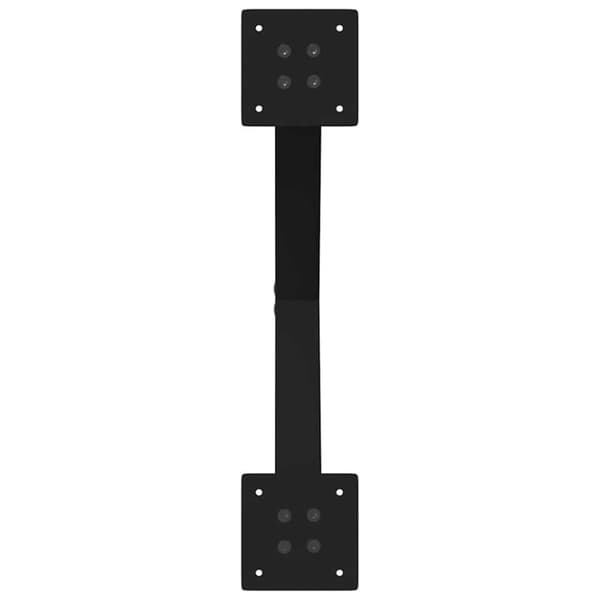 vidaXL Sohvapöydän jalat X-muotoiset 2 kpl musta 60x(42-43) cm teräs