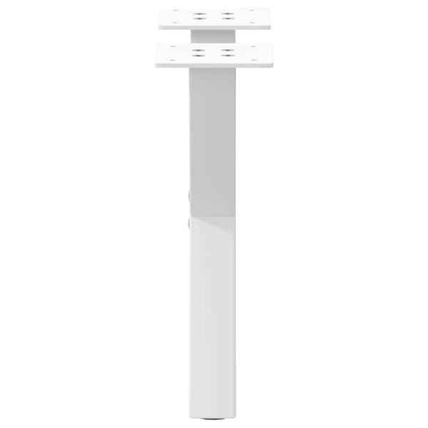 vidaXL Salongbordben X-formet 2 stk hvit 30x(30-31) cm stål