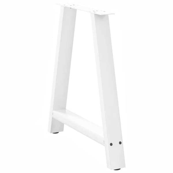 vidaXL Soffbordsben A-formade 2 st vit 70x(72-73) cm stål