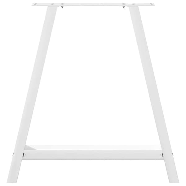 vidaXL Soffbordsben A-formade 2 st vit 70x(72-73) cm stål