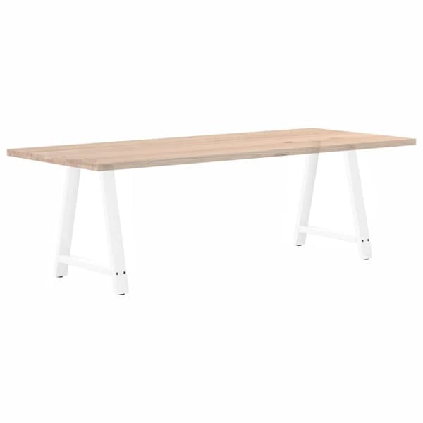 vidaXL Soffbordsben A-formade 2 st vit 70x(72-73) cm stål