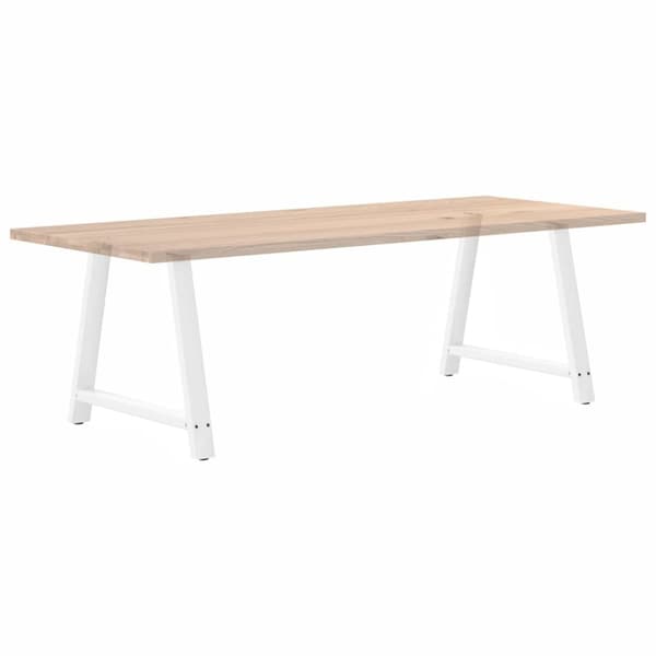 vidaXL sofabordben A-formet 2 stk 90x(72-73) cm stål hvid