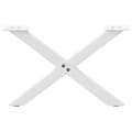 Miniatyrbillede 4 af 10: vidaXL sofabordben X-formet 2 stk 60x(30-31) cm stål hvid
