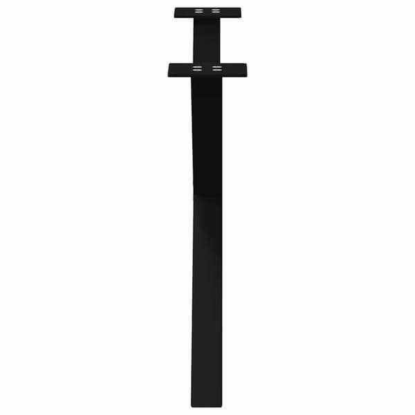 vidaXL Sohvapöydän jalat X-muotoiset 2 kpl Musta 70x(42-43) cm Teräs