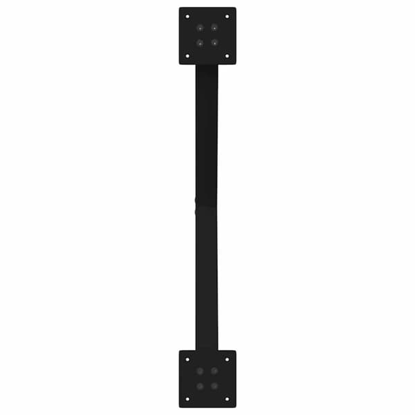 vidaXL Sohvapöydän jalat X-muotoiset 2 kpl Musta 70x(42-43) cm Teräs