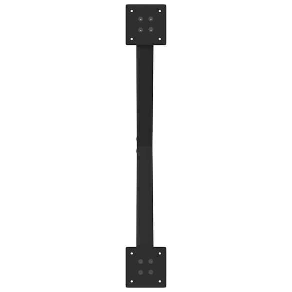 vidaXL Ruokapöydän jalat X-muotoiset 2 kpl Musta 80x(72-73) cm Teräs