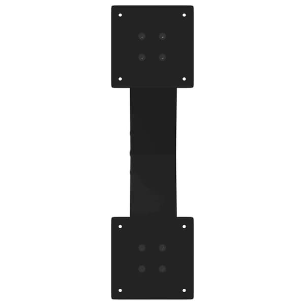vidaXL Sohvapöydän jalat X-muotoiset 2 kpl Musta 60x(30-31) cm Teräs