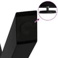 Pikkukuva 9 / 10: vidaXL Sohvapöydän jalat X-muotoiset 2 kpl Musta 60x(30-31) cm Teräs