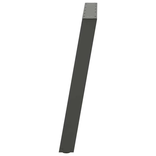vidaXL Spisebordben U-formet 2 stk antrasitt 80x(72-73) cm stål