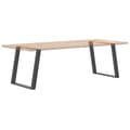 Miniatyrbilde 8 av 10: vidaXL Spisebordben U-formet 2 stk antrasitt 80x(72-73) cm stål