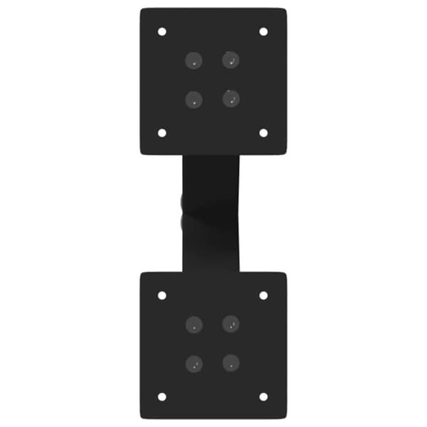 vidaXL Salongbordben X-formet 2 stk svart 38 x (42-43) cm stål