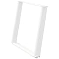 Miniatyrbilde 4 av 10: vidaXL Spisebordben U-formet 2 stk hvit 90 x (72-73) cm stål