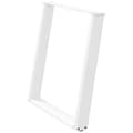 Miniatyrbilde 4 av 10: vidaXL Spisebordben U-formet 2 stk hvit 80x(72-73) cm stål