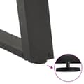 Pikkukuva 9 / 10: vidaXL Ruokapöydän jalat U-muotoiset 2 kpl antrasiitti 80x(72-73) cm teräs