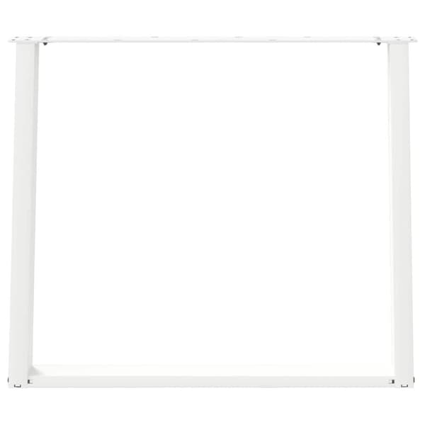 vidaXL ruokapöydän jalat U-muotoiset 2 kpl Valkoinen 100x(72-73) cm