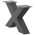 Miniatyrbilde 4 av 10: vidaXL Salongbordben X-formet 2 stk antrasitt 50x(30-31) cm stål
