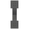 Miniatyrbilde 7 av 10: vidaXL Salongbordben X-formet 2 stk antrasitt 50x(30-31) cm stål