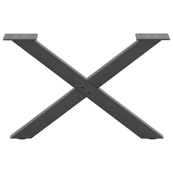 vidaXL Sohvapöydän jalat X-muotoiset 2 kpl Antrasiitti 50x(30-31) cm