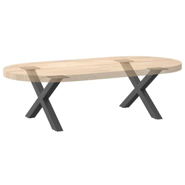 vidaXL Sohvapöydän jalat X-muotoiset 2 kpl Antrasiitti 50x(30-31) cm