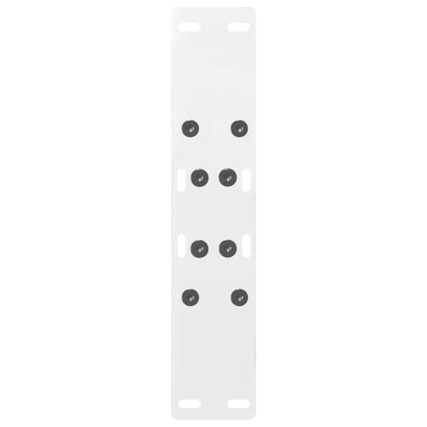 vidaXL Salongbordben A-formet 2 stk hvit 50x(42-43) cm stål