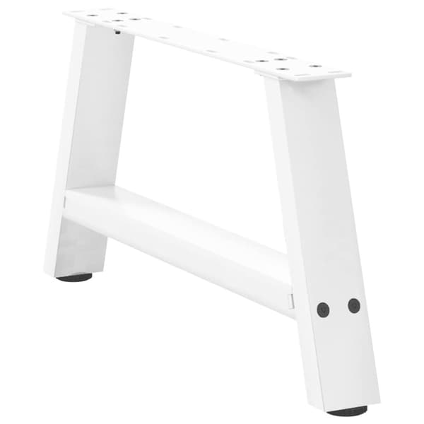 vidaXL Soffbordsben A-formade 2 st vit 70x(30-31) cm stål