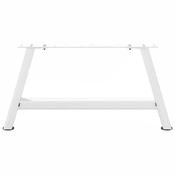vidaXL Soffbordsben A-formade 2 st vit 70x(30-31) cm stål
