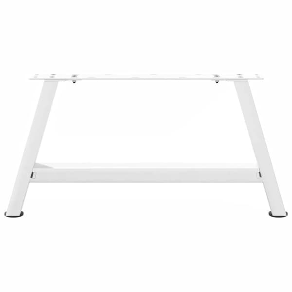 vidaXL Soffbordsben A-formade 2 st vit 60x(30-31) cm stål