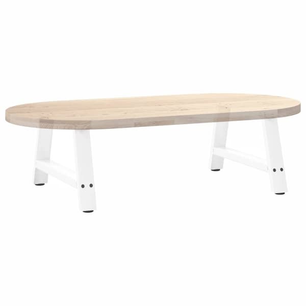 vidaXL Soffbordsben A-formade 2 st vit 60x(30-31) cm stål