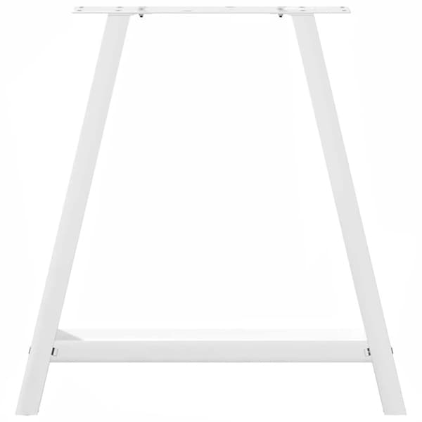 vidaXL Soffbordsben A-formade 2 st vit 80x(72-73) cm stål