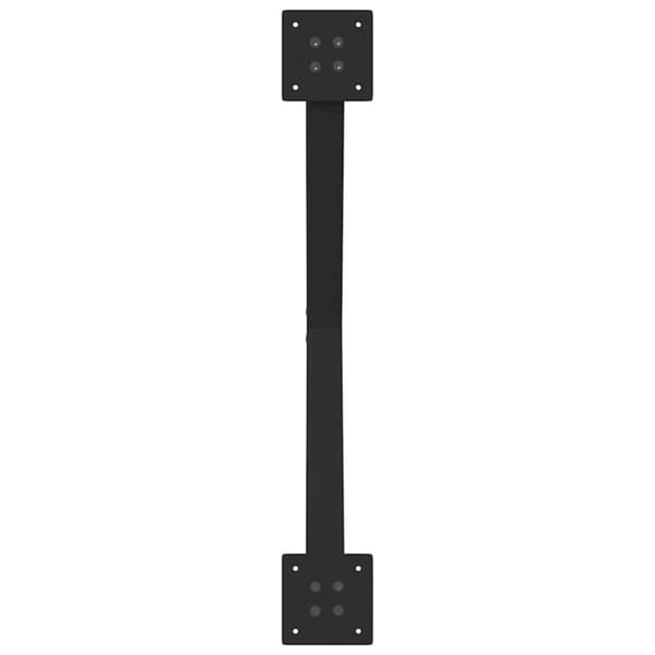 vidaXL Salongbordben X-formet 2 stk svart 70 x (30-31) cm stål