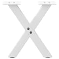 Pikkukuva 4 / 9: vidaXL Sohvapöydän jalat X-muotoiset 2 kpl valkoinen 40x(30-31) cm teräs