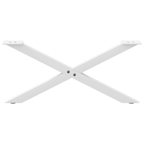vidaXL Sohvapöydän jalat X-muotoiset 2 kpl Valkoinen 70x(30-31) cm