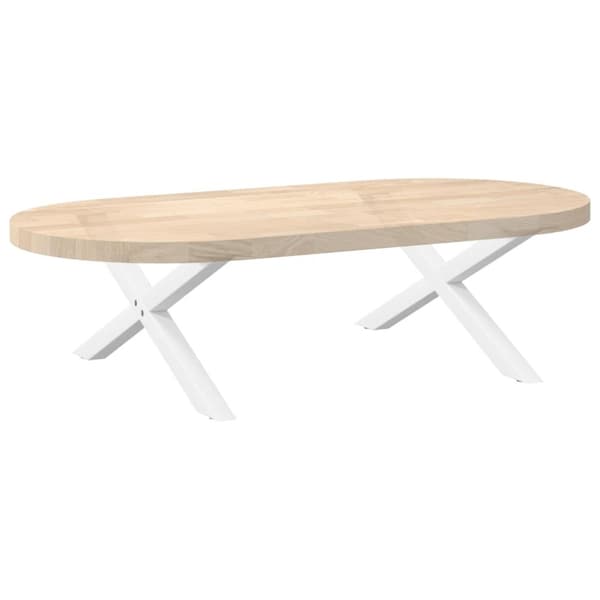 vidaXL Sohvapöydän jalat X-muotoiset 2 kpl Valkoinen 70x(30-31) cm