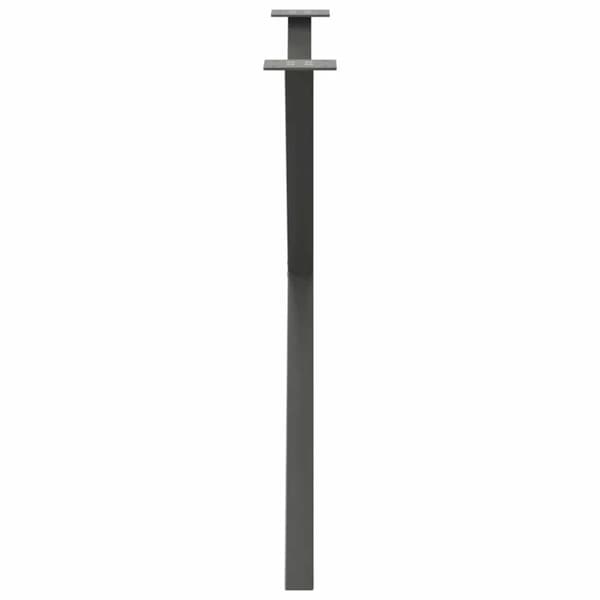 vidaXL Ruokapöydän jalat X-muotoiset 2 kpl antrasiitti 90x(72-73) cm teräs