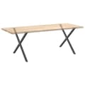 Pikkukuva 8 / 10: vidaXL Ruokapöydän jalat X-muotoiset 2 kpl antrasiitti 90x(72-73) cm teräs
