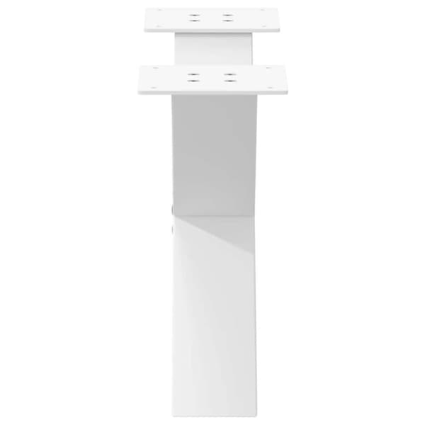 vidaXL Soffbordsben X-formade 2 st vit 60x(30-31) cm stål