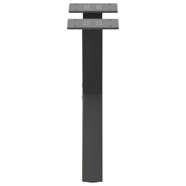 vidaXL Salongbordben X-formet 2 stk antrasitt 30x(30-31) cm stål