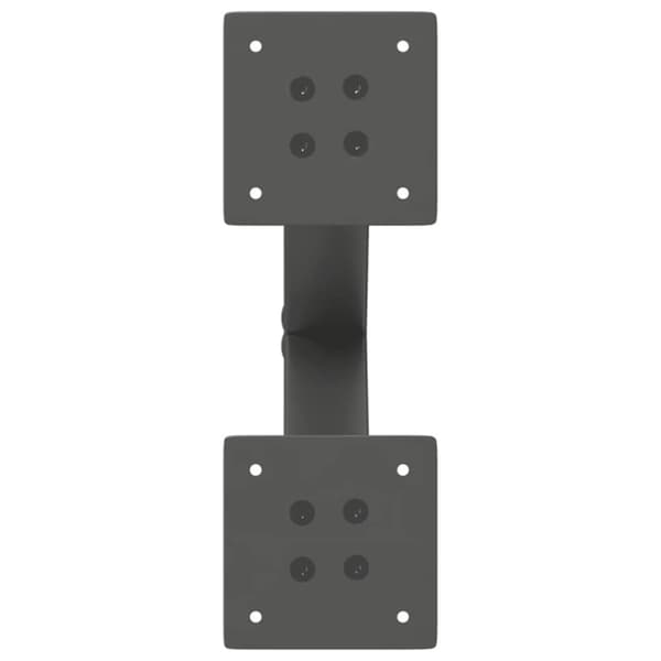 vidaXL Salongbordben X-formet 2 stk antrasitt 30x(30-31) cm stål