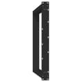Miniatyrbilde 7 av 10: vidaXL Spisebordben U-formet 2 stk svart 100x(72-73) cm stål