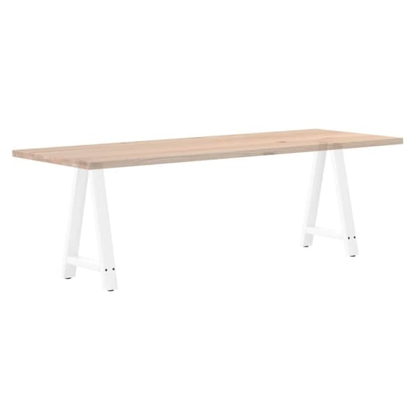 vidaXL sofabordben A-formet 2 stk 60x(72-73) cm stål hvid