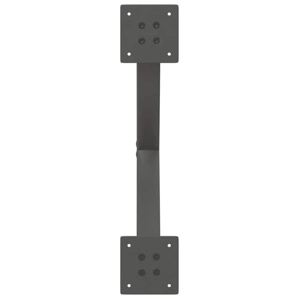 vidaXL Spisebordsben X-formet 2 stk. 57x(72-73) cm stål antracitgrå