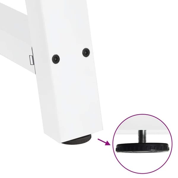 vidaXL Sohvapöydän jalat A-muotoiset 2 kpl Valkoinen 40x(30-31) cm