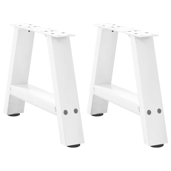 vidaXL Sohvapöydän jalat A-muotoiset 2 kpl Valkoinen 40x(30-31) cm