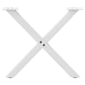 Pikkukuva 5 / 10: vidaXL Sohvapöydän jalat X-muotoiset 2 kpl valkoinen 50x(42-43) cm teräs