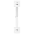 Pikkukuva 7 / 10: vidaXL Sohvapöydän jalat X-muotoiset 2 kpl valkoinen 50x(42-43) cm teräs
